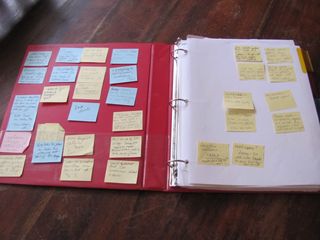 How to revise a novel using Post-its